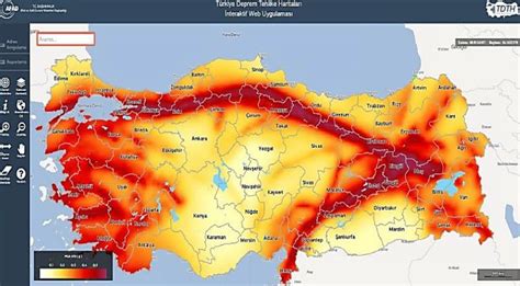 afad deprem haritası